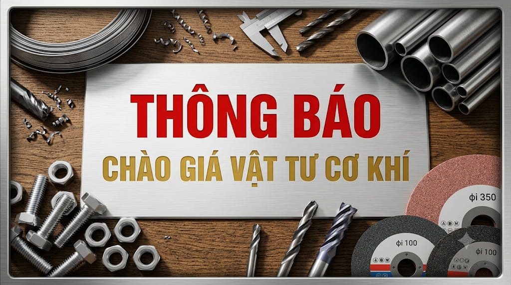 Thông báo: Mời báo giá vật tư thực hành các nghề Cơ khí chế tạo